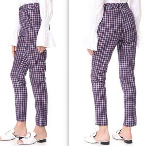 Sonia Rykiel Blue and Red Checkered Pants